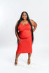 Red Racerback Maxi Dress | Plus Size